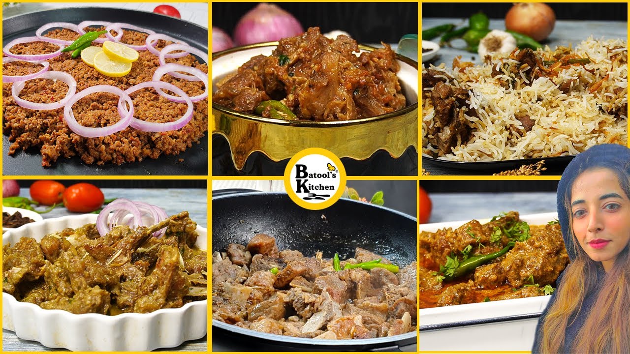 Mutton Recipes | Dawat Menu | Mutton Curry, Mutton Biryani, Mutton Karahi, Mutton Qeema, Dahi Mutton