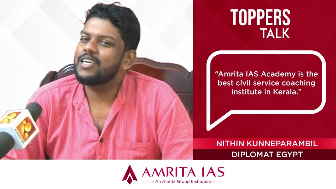 Mr. Nithin Kunnemmparambil, From Amrita to the Diplomatic Corps