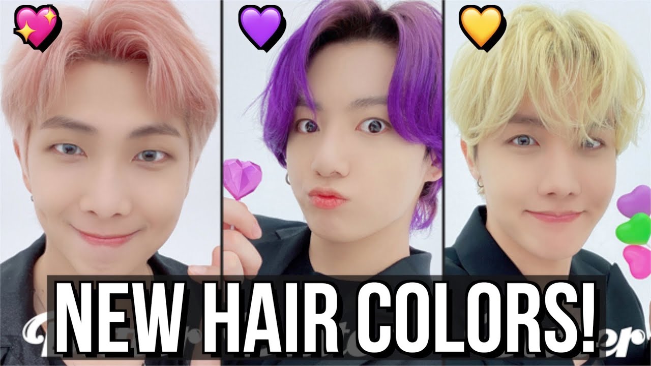 BTS Hair Colors &lsquo;Butter' Comeback! 💖💜💛 [Pink, Purple, Blonde!]