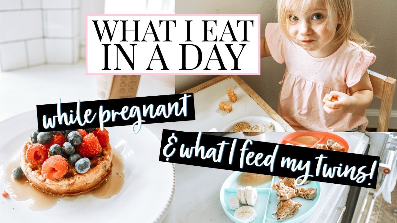 PREGNANT WHAT I EAT IN A DAY & WHAT MY TWINS EAT | Kendra Atkins
