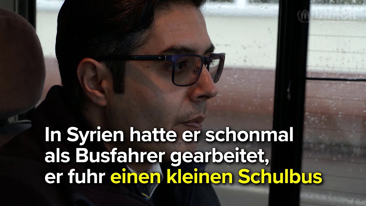Mohamad aus Syrien fährt in Berlin Bus für die BVG
