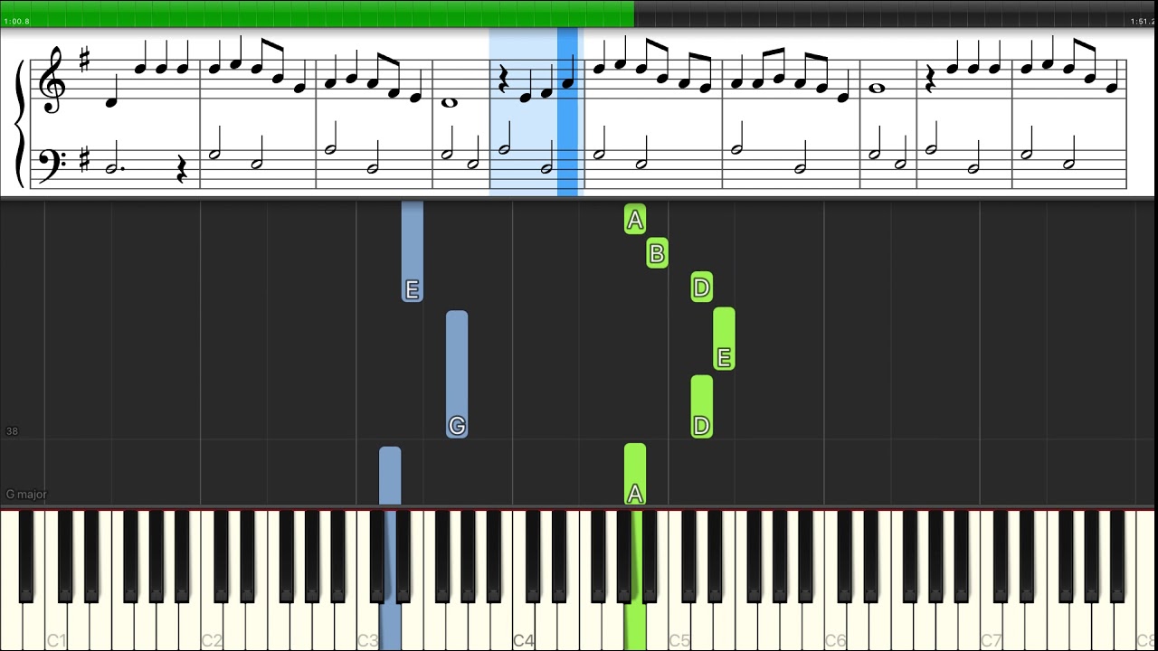 Leroy Anderson - Sleigh Ride - Easy Piano Tutorial