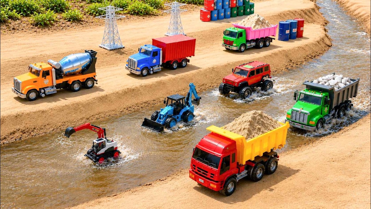 JCB video | Volvo Tipper Tata Dumper Truck Stuck Mud Pulling Jcb 5CX | jcb tractor | jcb gadiwala