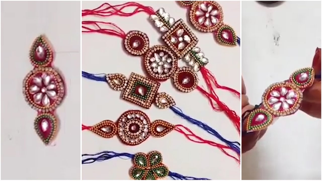 how to make Rakhi at home (ready made look)