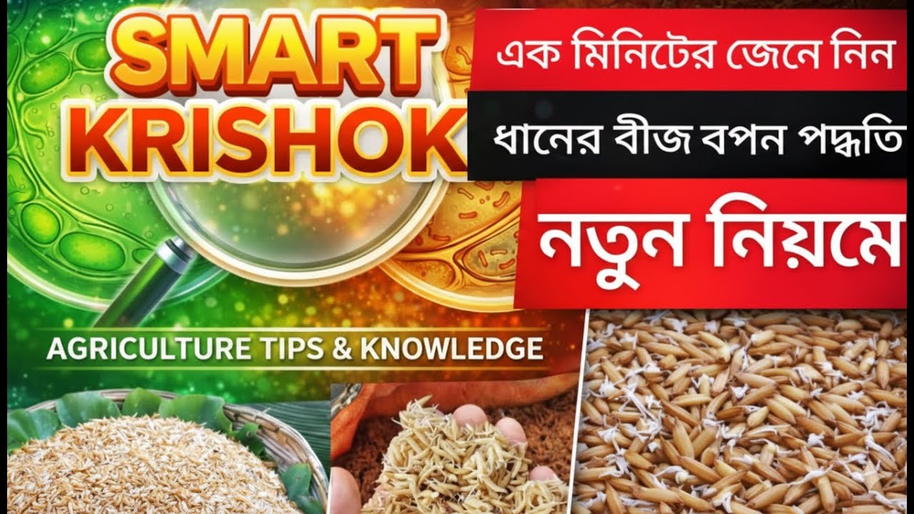 বোরো ধানের বীজতলা কবে থেকে শুরু করবেন?|Boro Dhan er Bijtola|ধানের বীজ শোধন|Paddy nursery| ধানের জাত