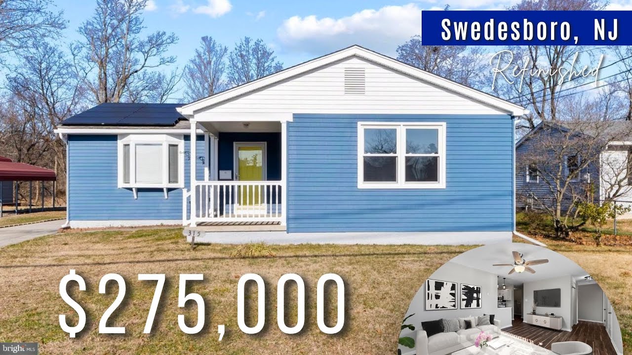 AFFORDABLE RANCHER under $300,000 | South NEW Jersey House Tour | 3 Bedrooms | Swedesboro | 1 Bath