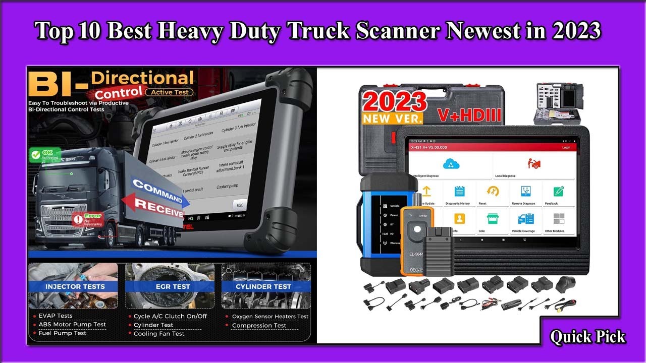 ✅ Top 10 Best Heavy Duty Truck Scanner Newest in 2023