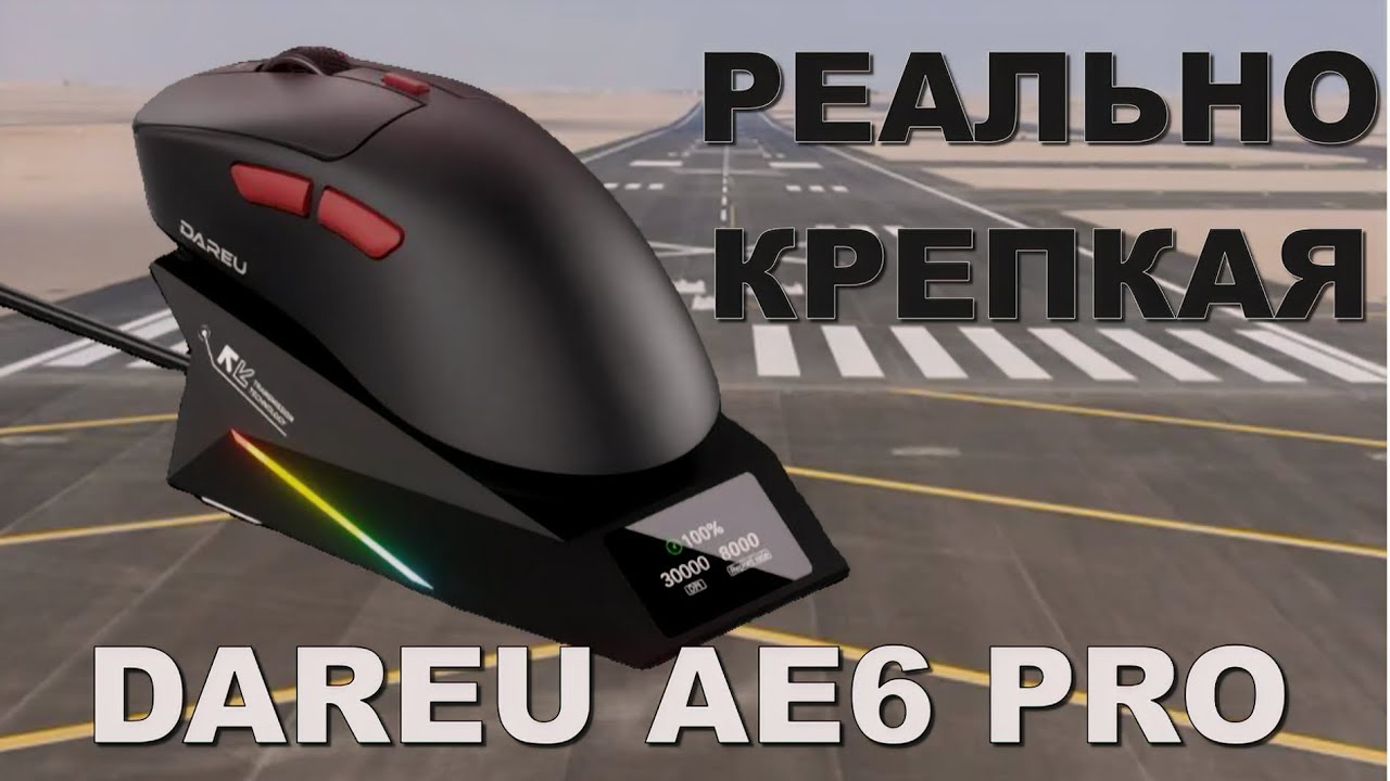 Dareu AE6PRO - большая и крепкая мышь. НО есть нюанс...