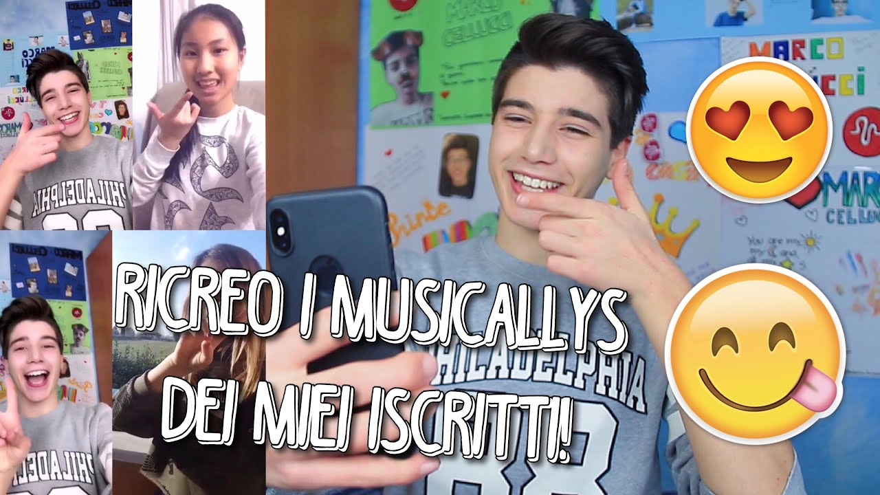 RICREO I MUSICALLYS DEI MIEI ISCRITTI! | Marco Cellucci