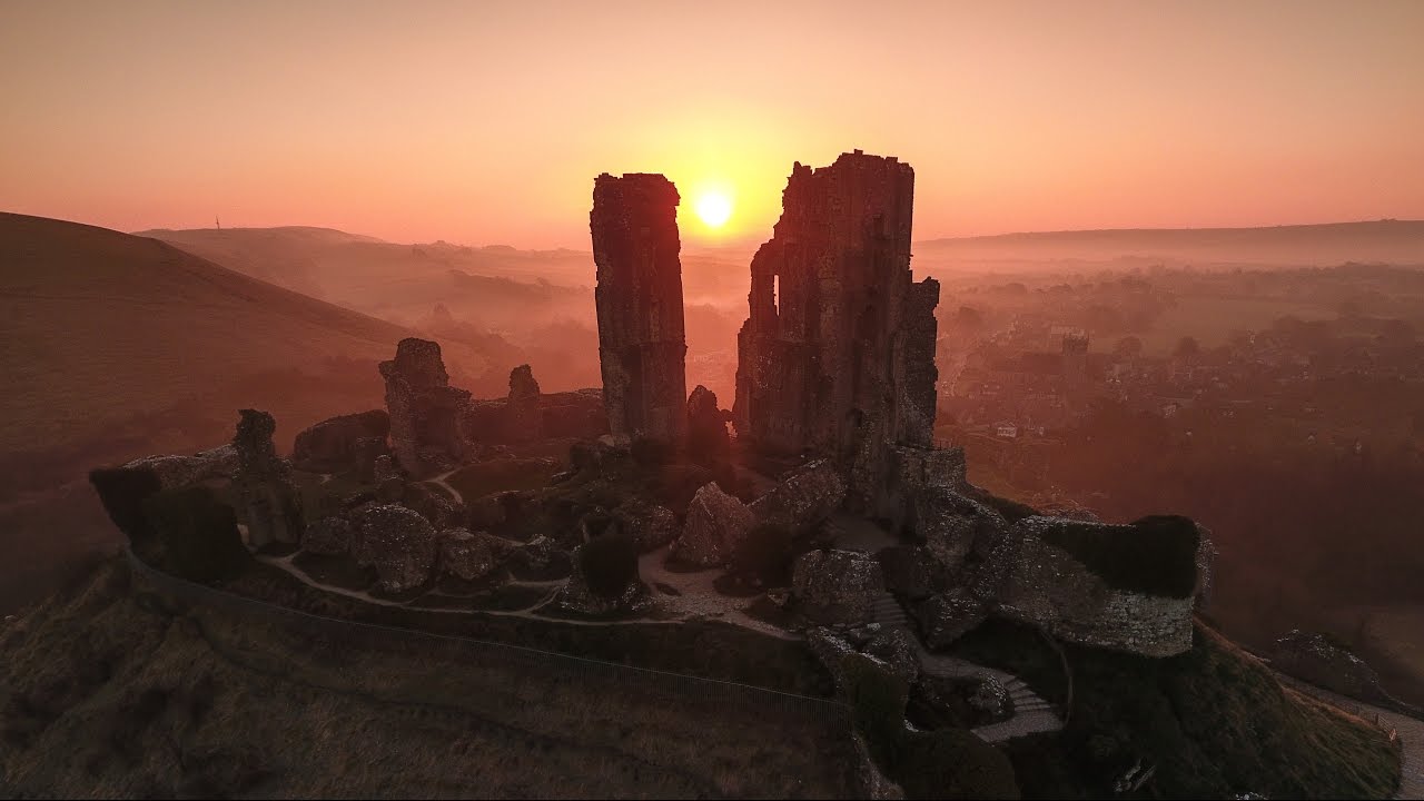 The Jurassic Coast captured by drone. Dorset filmed using DJI Phantom 4 Pro