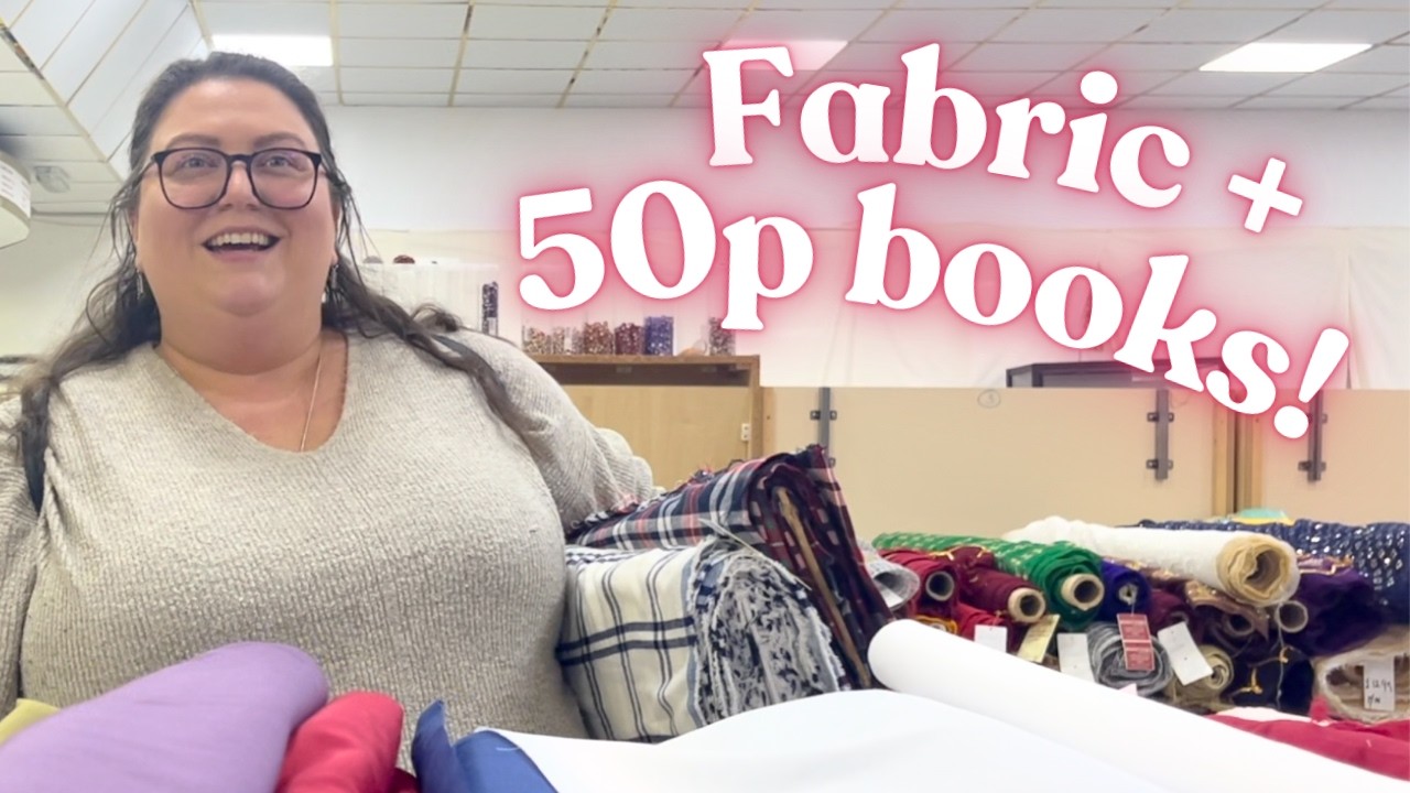 Fun shopping day 🧵 books & fabric vlog
