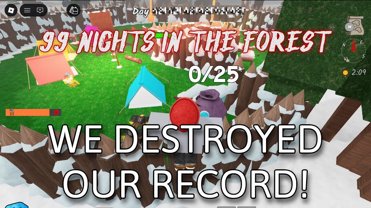 We DESTROYED our record in 99 Nights in the Forest!