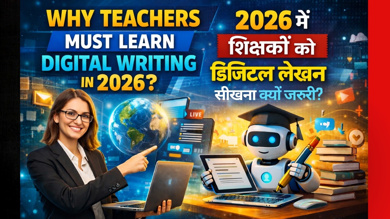 2026 में शिक्षकों के लिए डिजिटल लेखन क्यों जरूरी है? | Teachers Digital Writing Guide