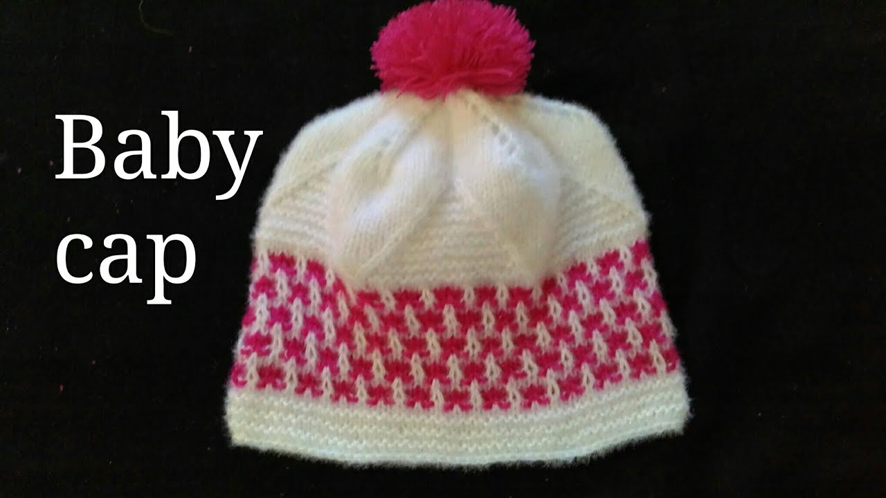 New baby cap with leaf pattren knitting in hindi