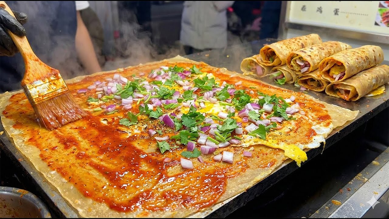 🔴 LIVE : Grilled cold noodles 中華料理 중국 길거리 음식! #chinesestreetfood #chinacuisine