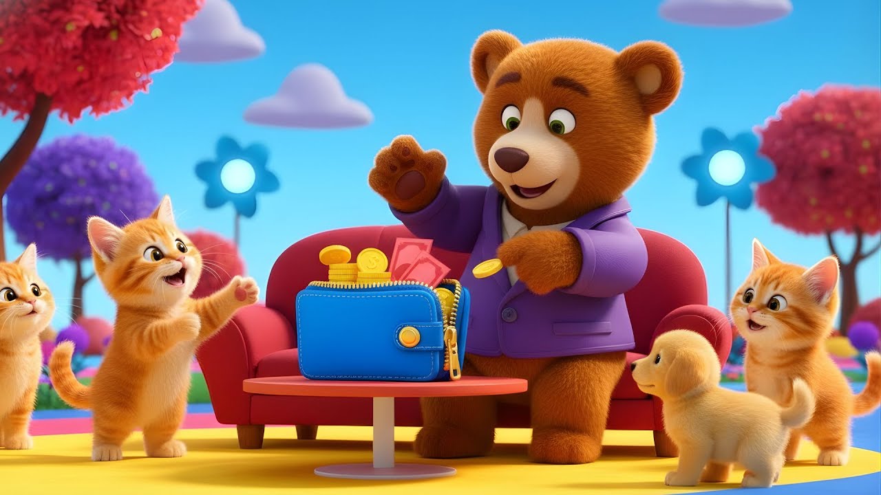 The Honest Cat: Finding A Wallet & The Big Reward! 🏆 Kids Cartoon | SunnySmiles Kids