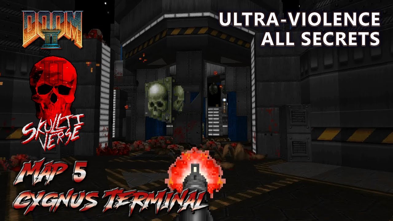 Doom 2 - Skulltiverse II - Map 5 - Ultra-Violence - All Secrets