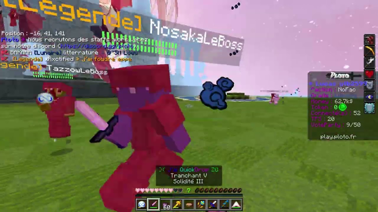 Je fais deux 3v3 contre un Tier S dedans je le quickdrop  Plotonium PvP