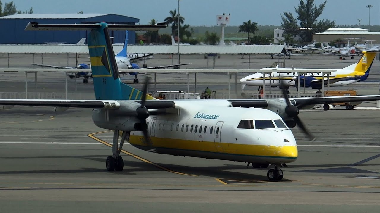 Bahamasair | Boarding, Startup and Gate Departure | Dash 8-300 | C6-BFG