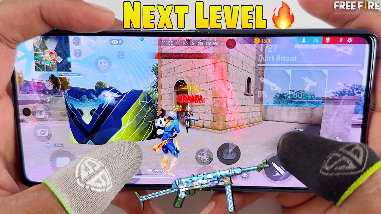 Infinix gt 20 pro gaming free fire solo vs squad full map gameplay 3 finger handcam