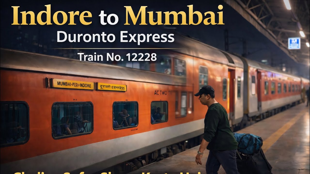 Indore to Mumbai by Duronto Express 🚆 | Train No. 12228 | Journey Begins | #travel #trending #mumbai