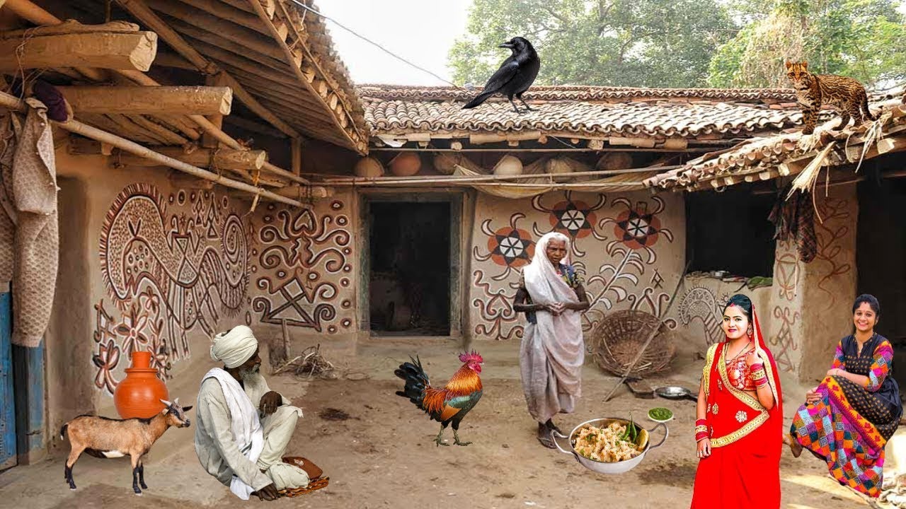Hidden Village Life in India | Peaceful Moments for Relaxation and Calm 11 Indian village life