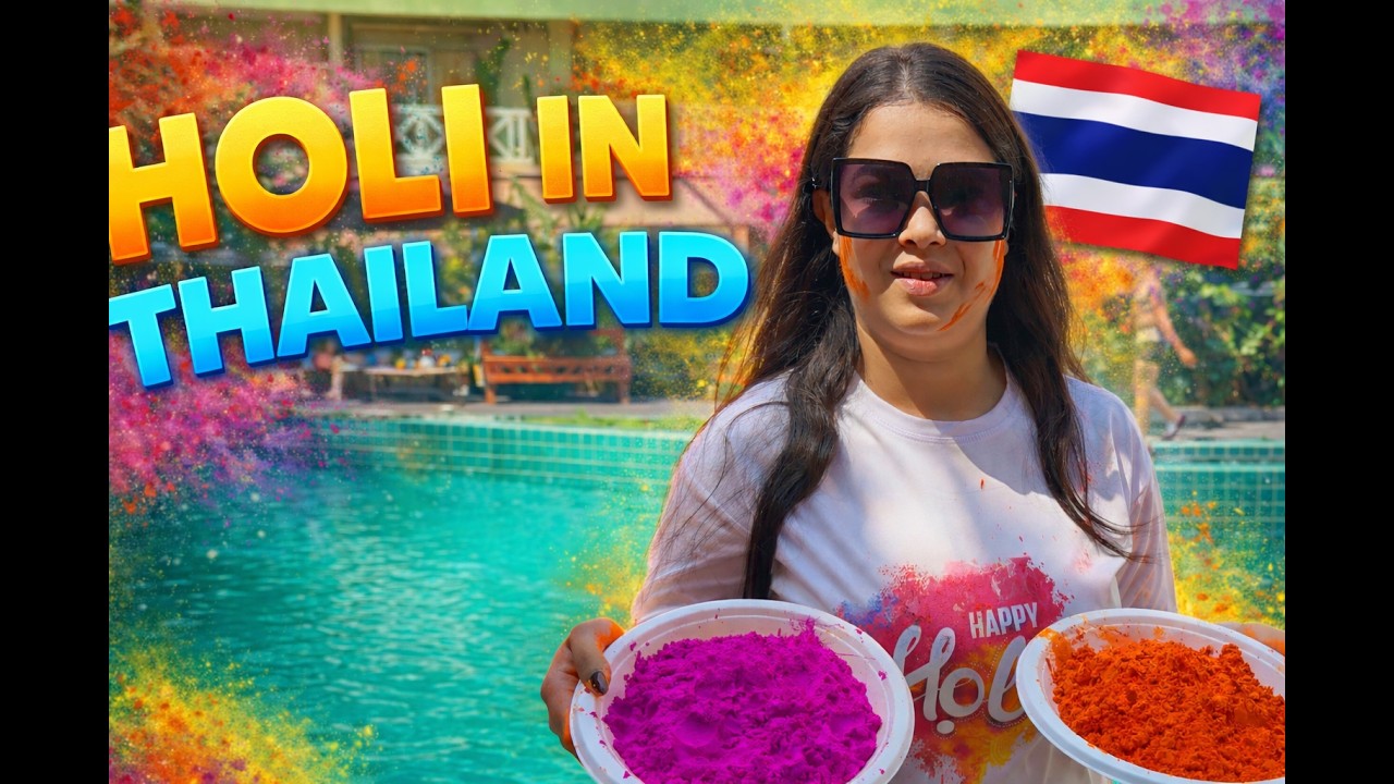 Holi Party Vlog Amazing Celebration in Thailand | Bangkok Pattaya Thailand