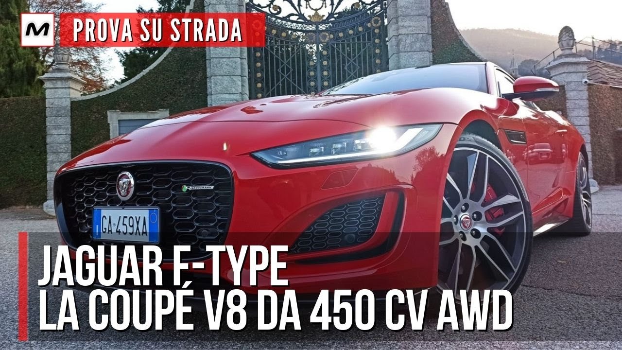 JAGUAR F-TYPE 2021 | La prova su strada della coupé inglese con il V8 da 450 CV AWD