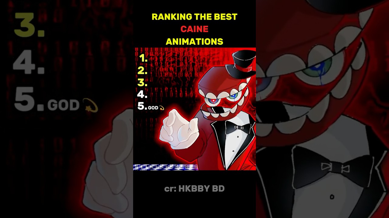 Ranking The Best Caine Animations #theamazingdigitalcircus #tadc #caine #shorts