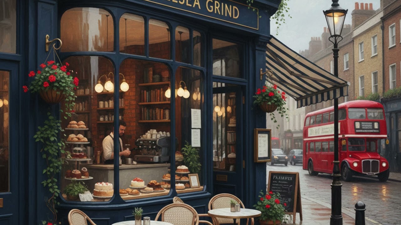 Cafe in london Relaxing Jazz Music at a Cozy Cafe to Relax Your Mind, Reduce Stress, and Sleep