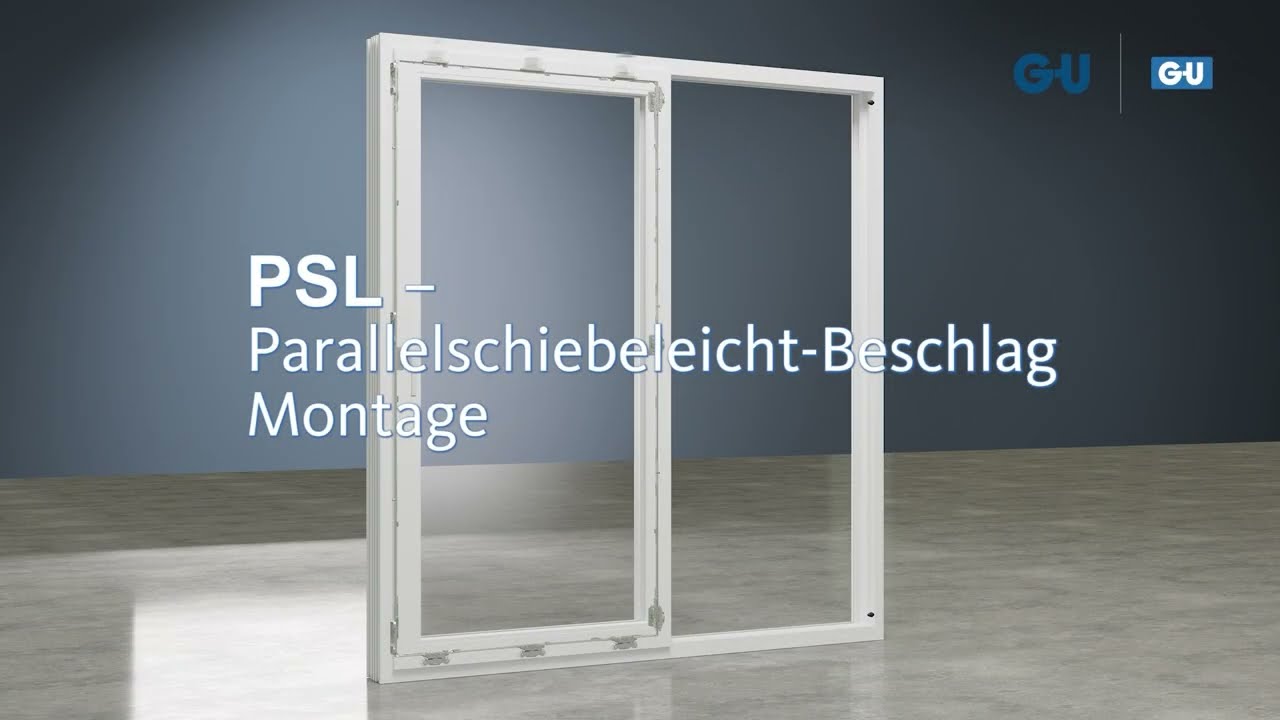 Montageanleitung Parallelschiebeleicht-Beschlag