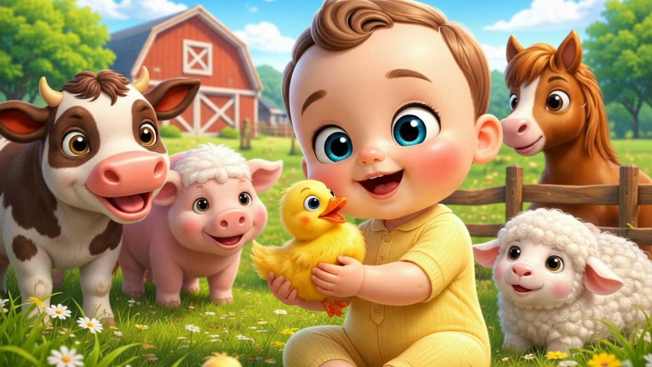 Old MacDonald Had A Farm + More Cartoon Nursery Rhymes & Kids Songs | Dudu dada