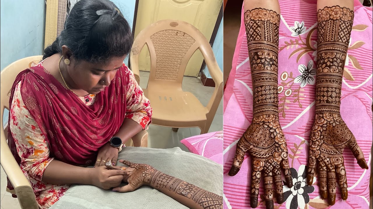 Swathi’s engagement Mehandi design🙂 elegant floral Mehandi design, bridal Mehandi, nail art services