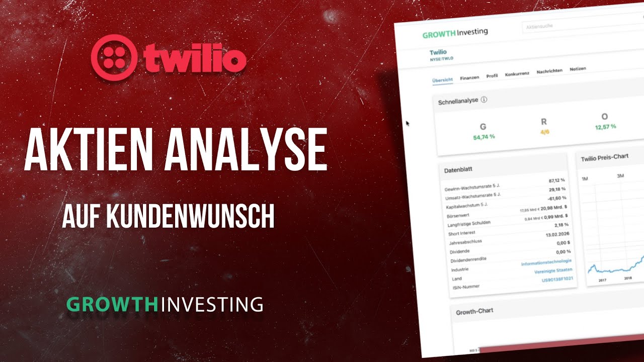 Twilio Aktie Analyse 2026 | Kundenwunsch aus dem Livestream | Cloud Wachstum, KI & Bewertung