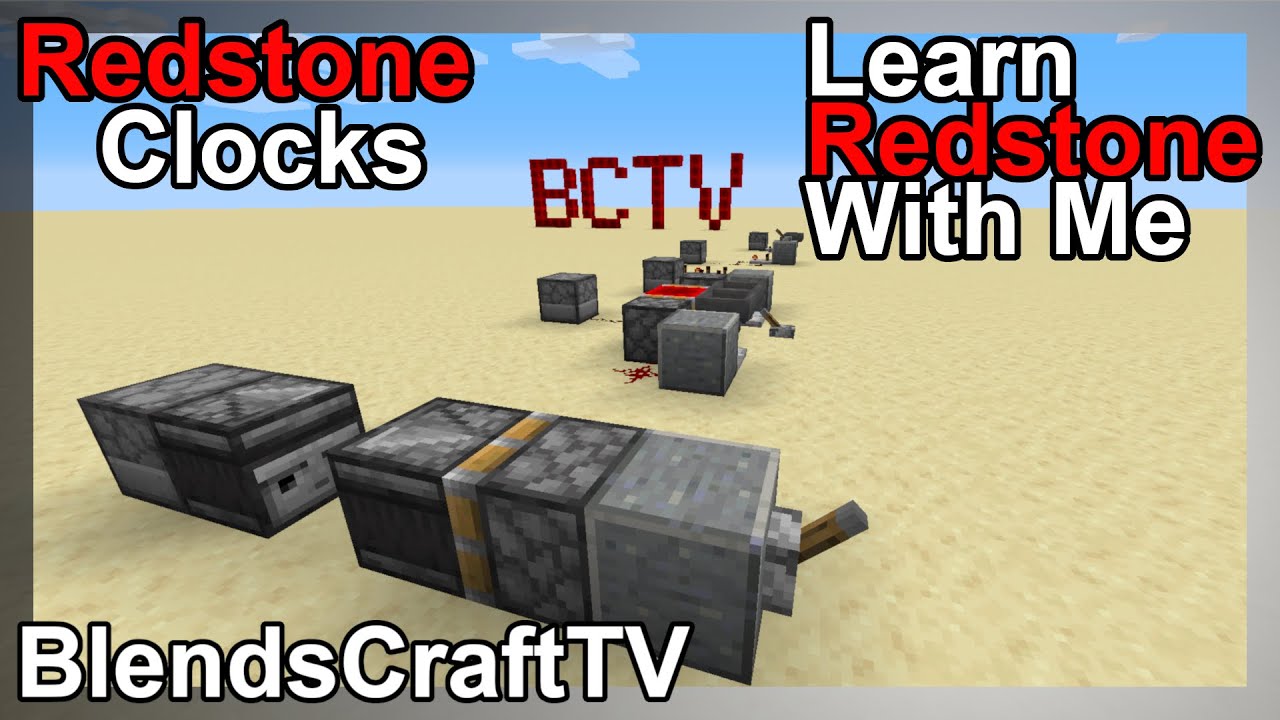 Redstone Clocks - Learn Redstone With Me - Minecraft Java 1.16.3