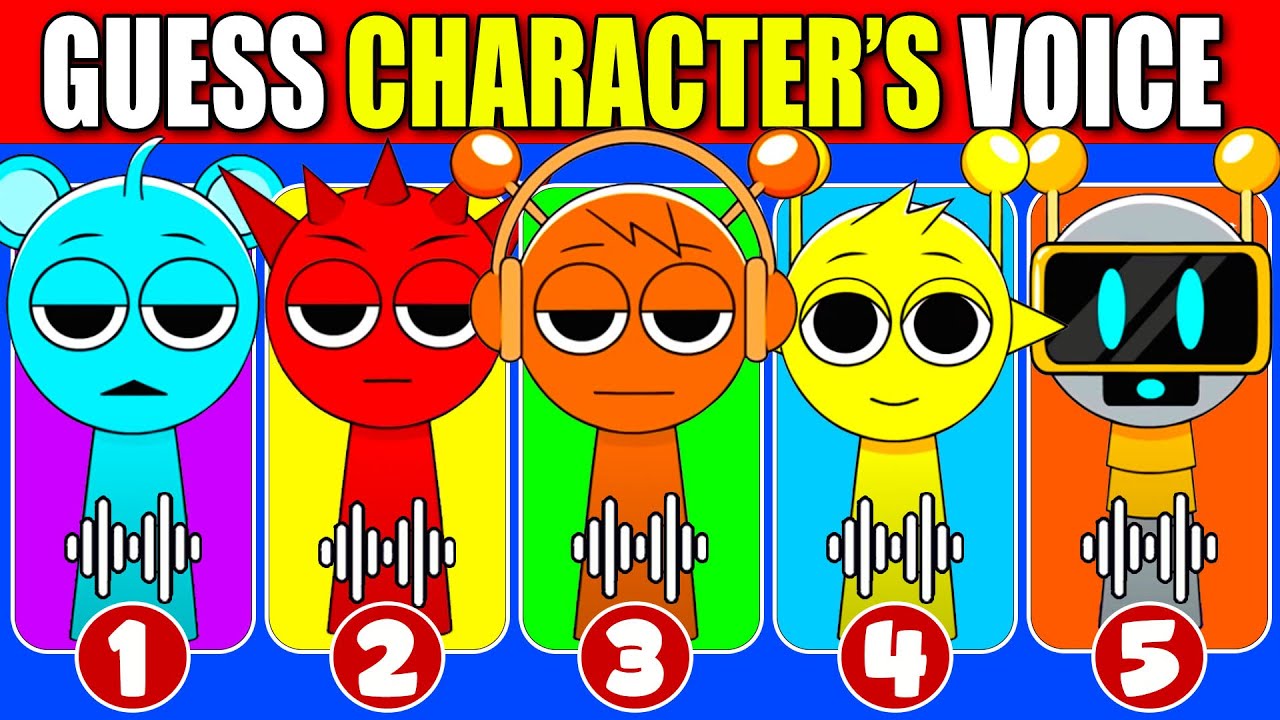 Guess the 14 Incredibox Sprunki characters by their voices! Simon, Pinki, Fun Bot, Garnold #3