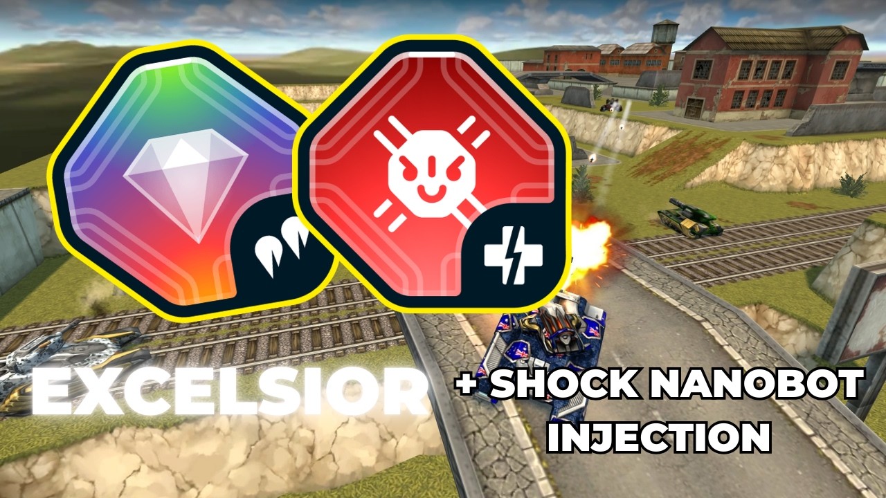 Tanki Online - SHOCK NANOBOT INJECTION is AMAZING! with TWINS EXCELSIOR - TY to XiaoJiJi!