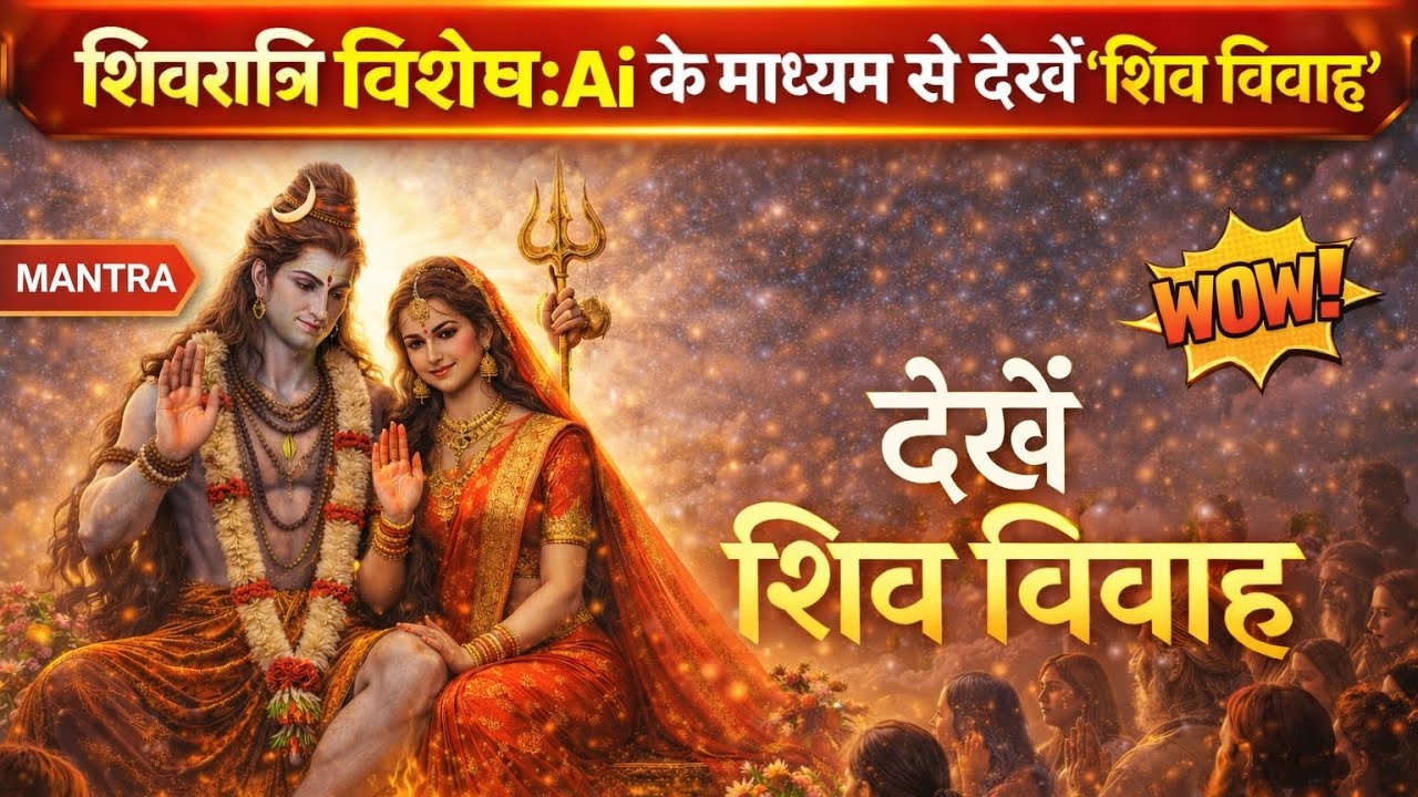 शिवरात्रि विशेष 🔱 देखें दिव्य शिव विवाह | AI के माध्यम से अद्भुत प्रस्तुति | Shiv Vivah 4K