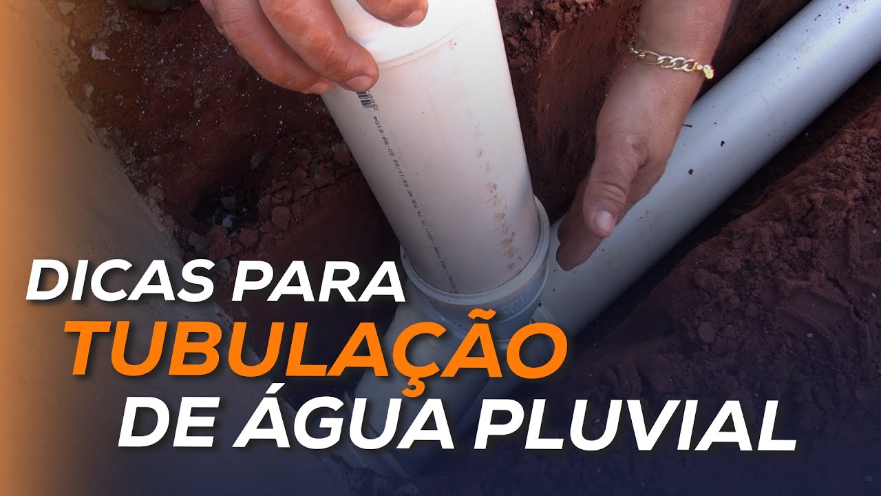 Como fazer tubulação de água pluvial