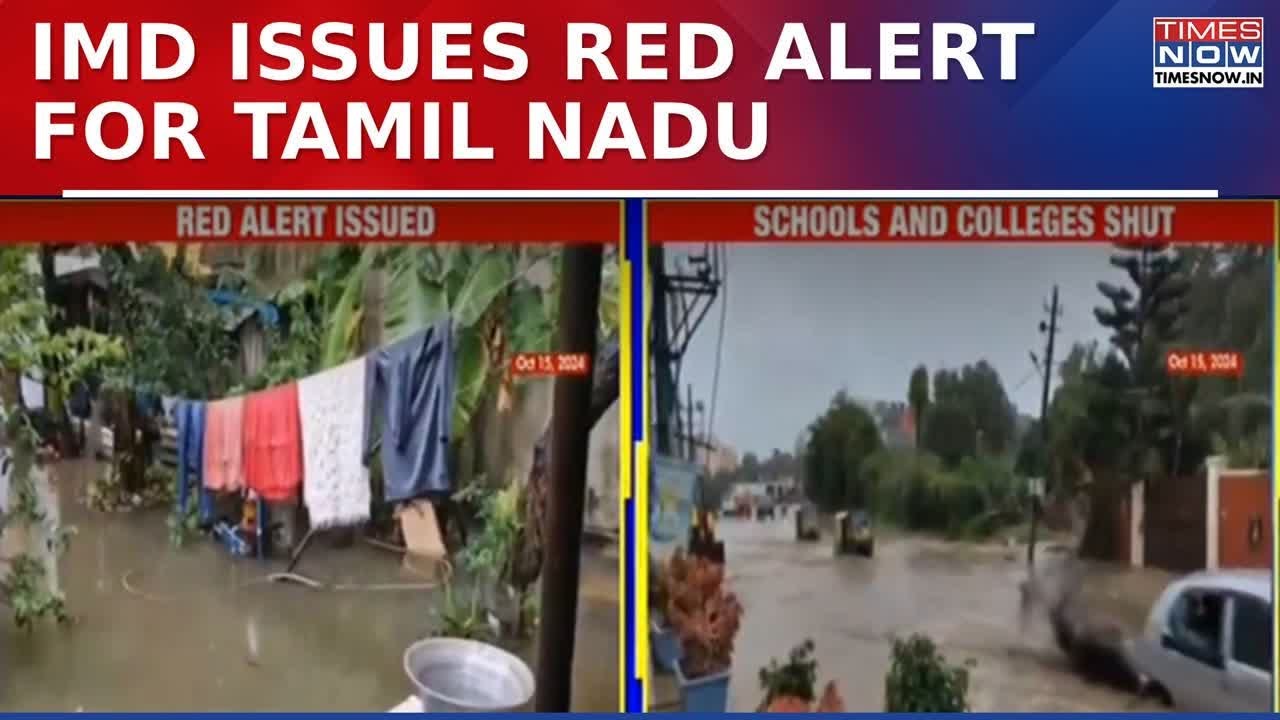 Chennai Monsoon Fury: IMD Issues Red Alert For Tamil Nadu, Educational Institutions Shut
