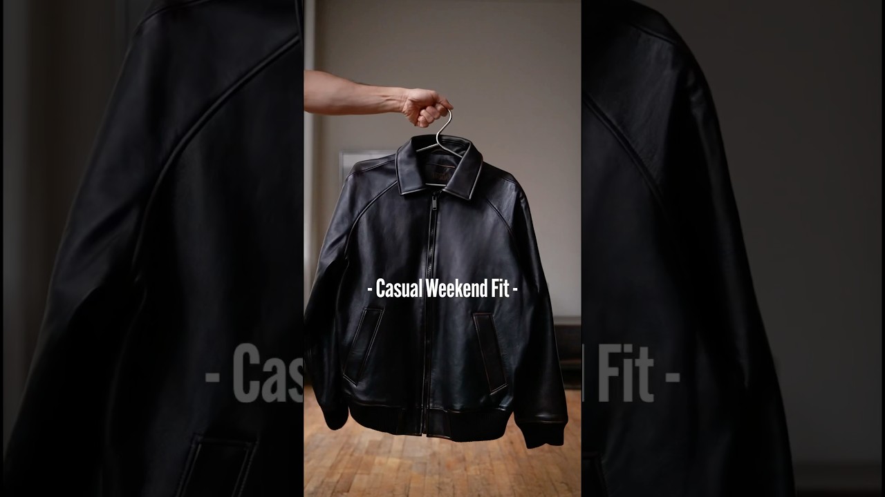 Styling Baggy Leather Jacket #outfitinspo