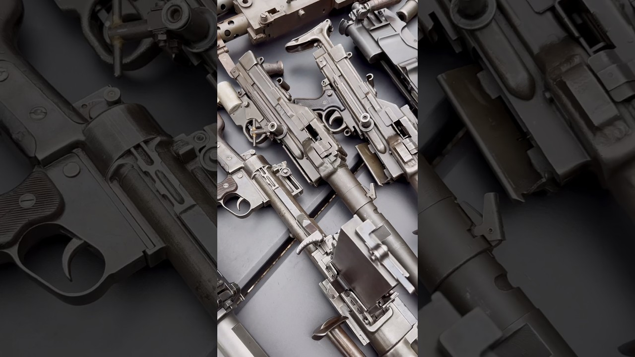 MACHINE GUN COLLECTION #gunshorts #guns #gunhistory #aa52 #m1917 #m1919 #pewpew #usarmy #breda