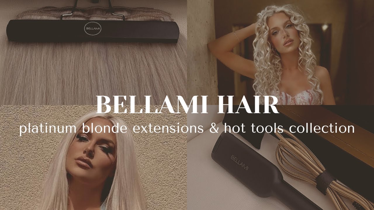 Bellami Hair Platinum Blonde Extensions, 6in1 Curler + Deep Waver: Demo, Review & Discount Code | CG