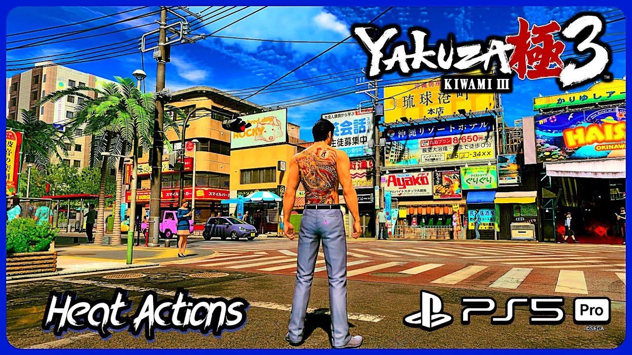 Yakuza Kiwami 3 - Kiryu Heat Actions - Takedowns & Brutal Combat Gameplay (PS5 Pro)