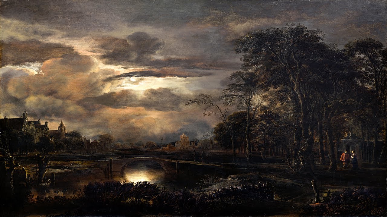 Moonlight landscape Art Screensaver | TV Art | 4K | 1:30mm Hrs