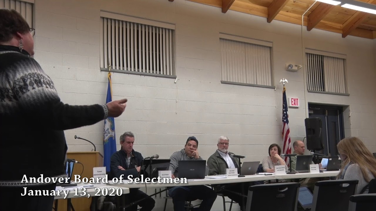 Andover Board of Selectmen 1.13.2020