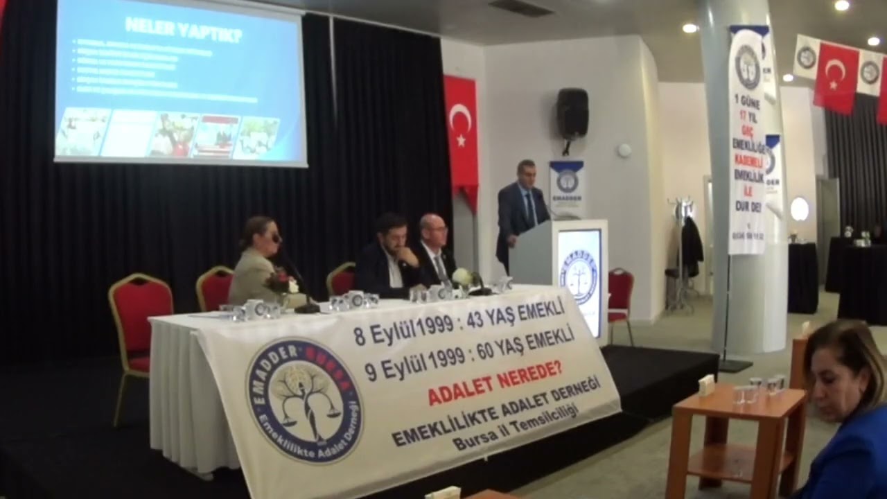 BURSA KONFERANS-EMADDER YÖNETİM KURUL ÜYESİ SN. BURAK YILMAZ'IN KADEMELİ EMEKLİLİK KONFERAN SUNUMU