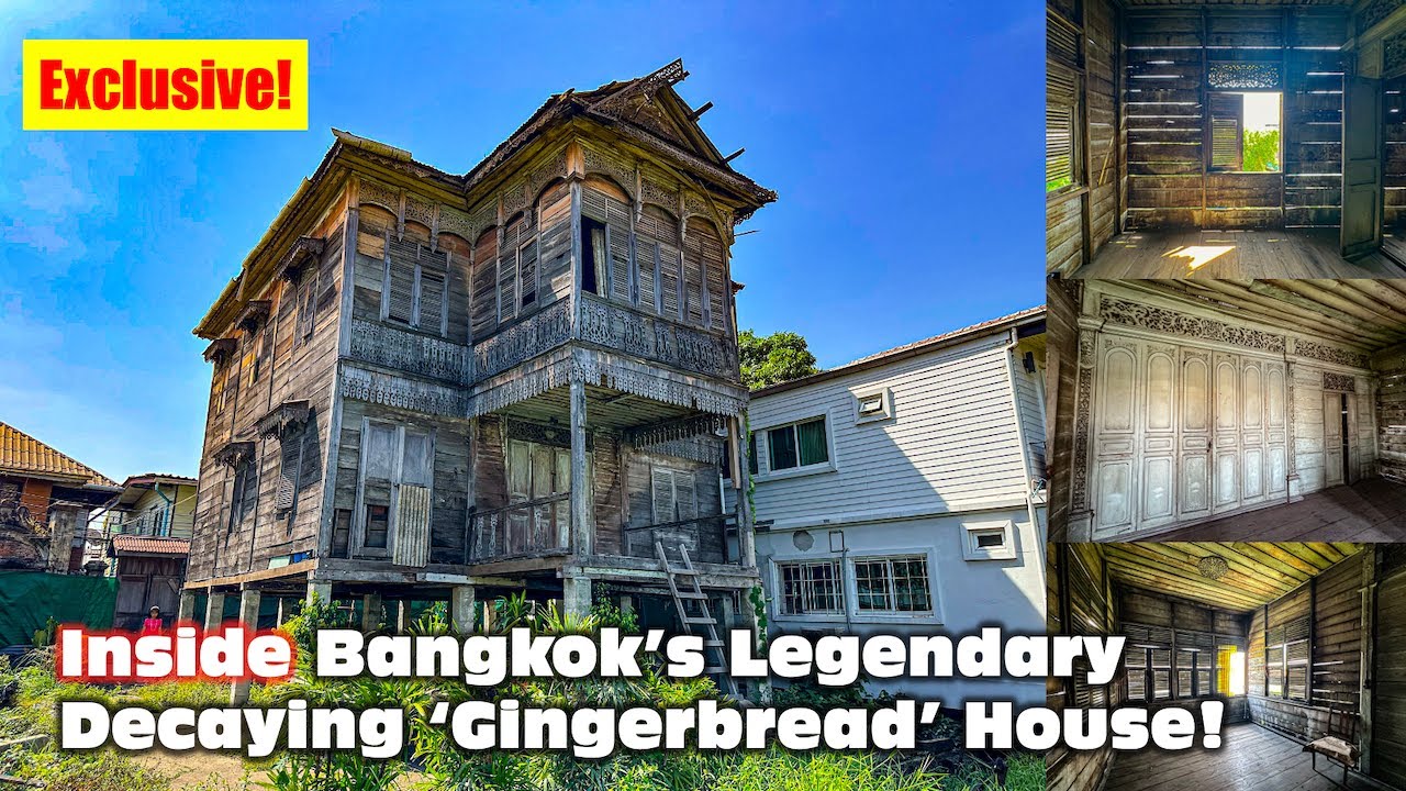 Exclusive look INSIDE Bangkok's legendary locked away 150 year old decaying 'Gingerbread' house!