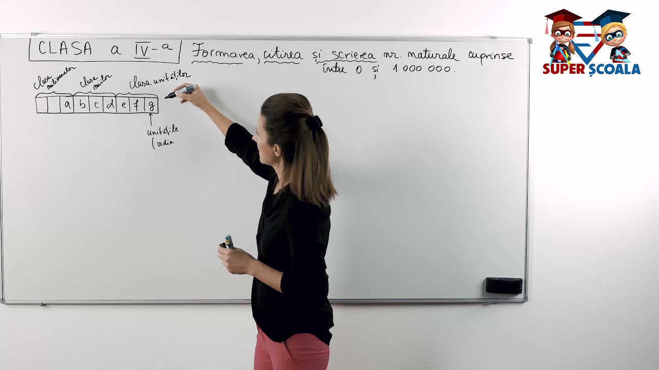 Clasa a IV -a - Formarea, citirea și scrierea numerelor naturale cuprinse &icirc;ntre 0 și 1 000 000