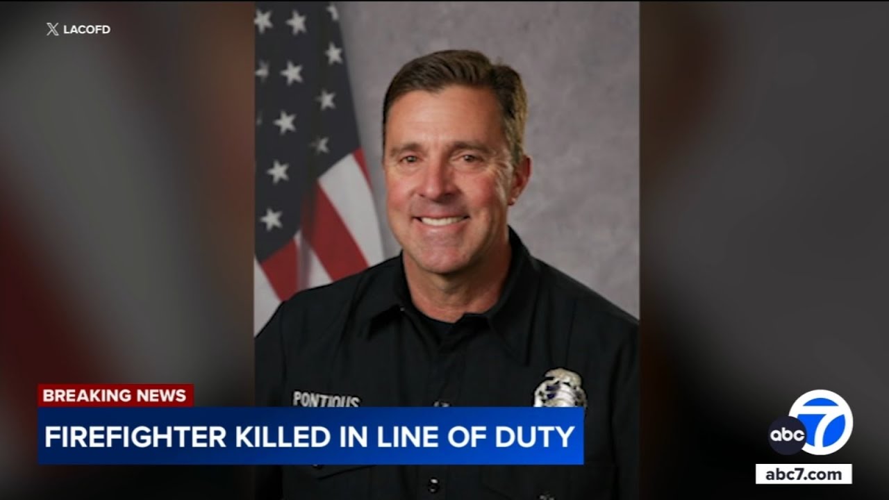 Procession honors LA County firefighter killed in explosion in Littlerock
